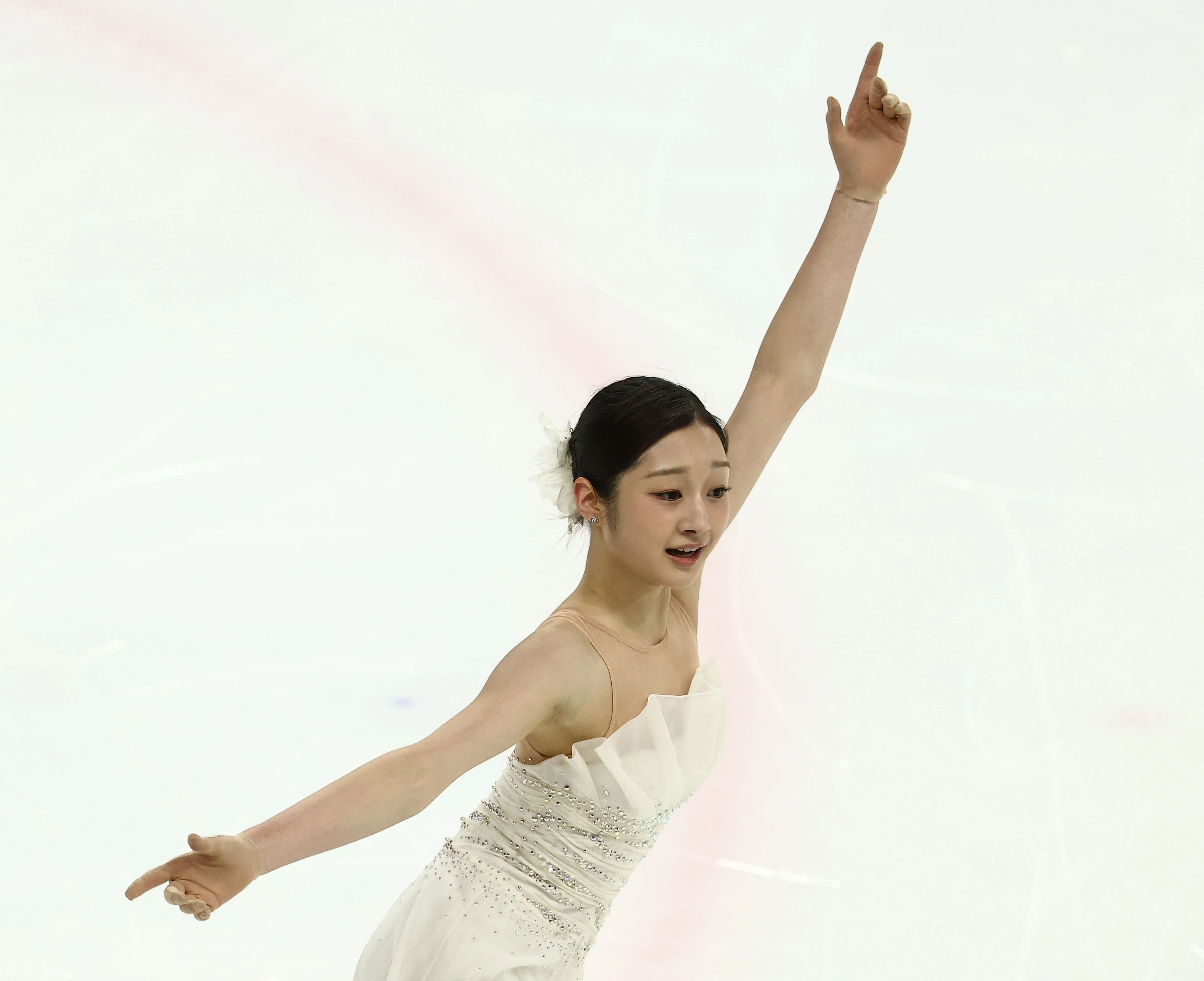 신지아가 4일 서울 양천구 목동아이스링크에서 열린 제80회 전국남녀 피겨스케이팅 종합선수권대회 겸 국가대표 2차 선발전 여자 싱글 프리스케이팅에서 연기를 펼치고 있다. 2026.1.4 연합뉴스