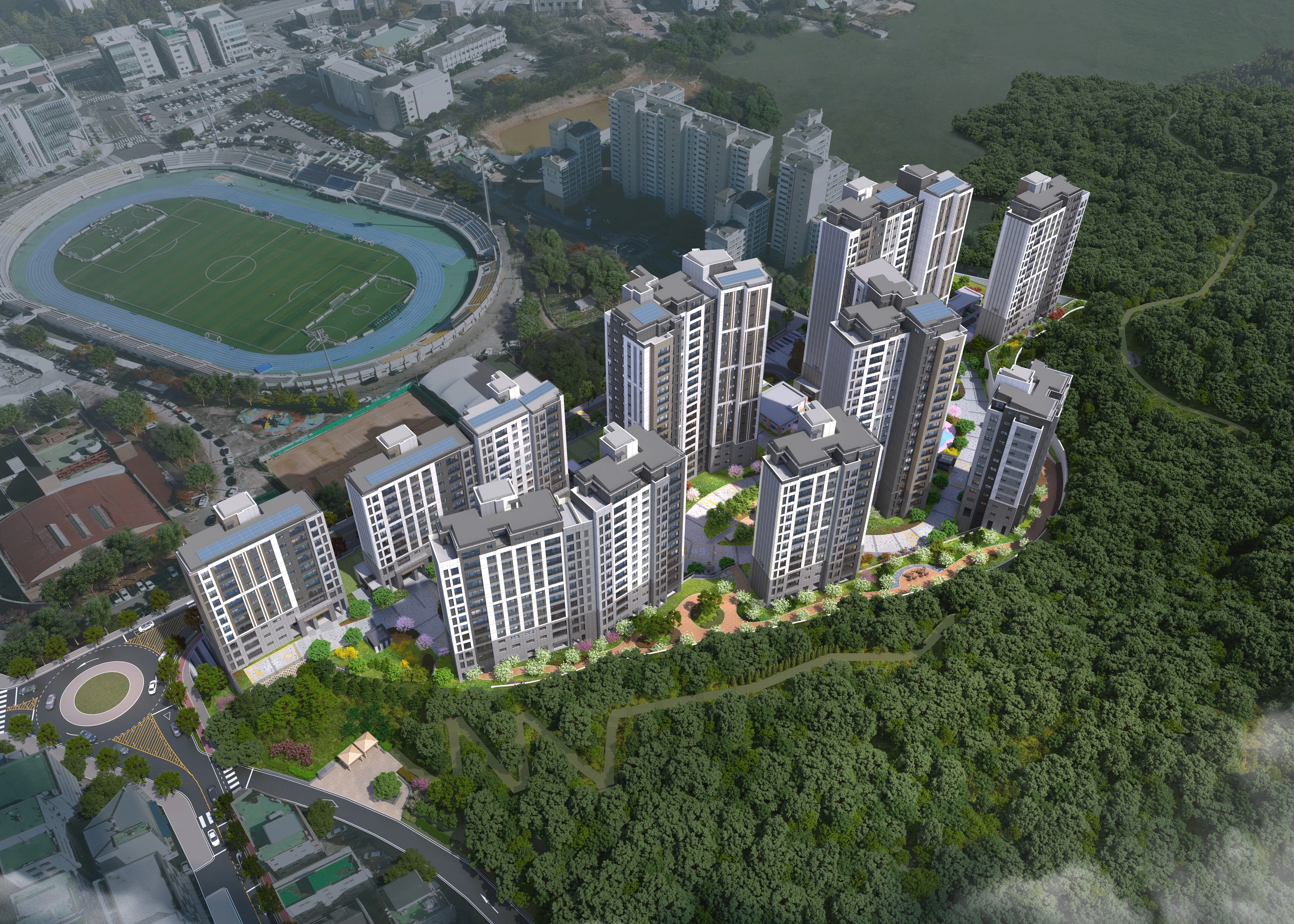 사우역 지엔하임 조감도.
문장건설 제공