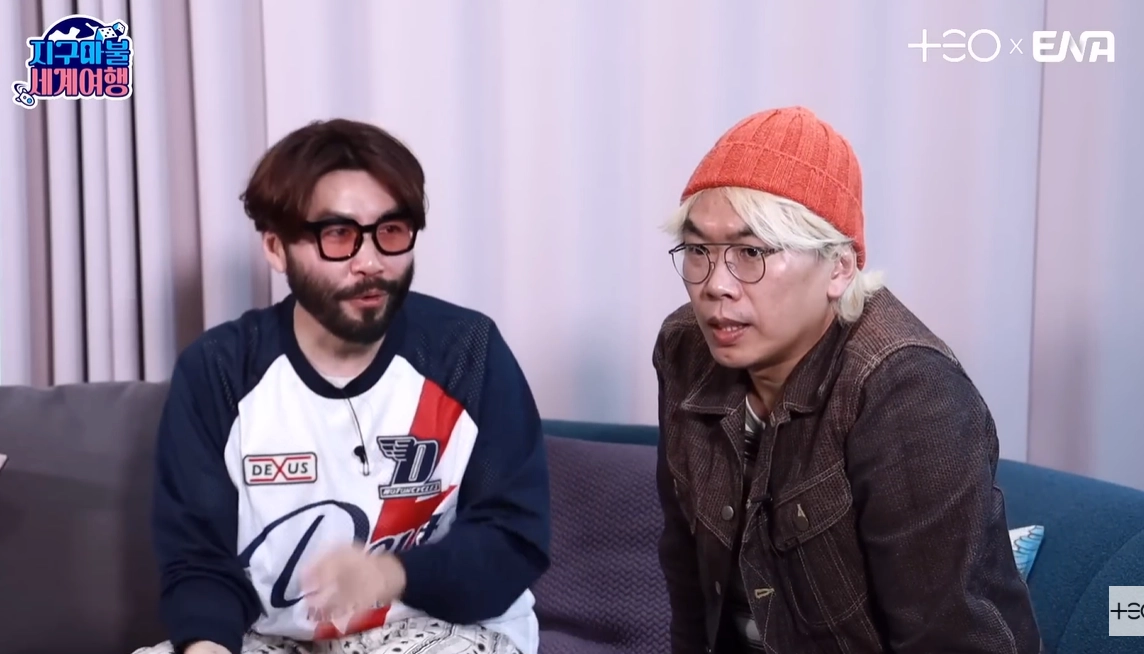 방송인 노홍철(왼쪽)과 김태호 PD. 유튜브 채널 ‘테오’ 캡처