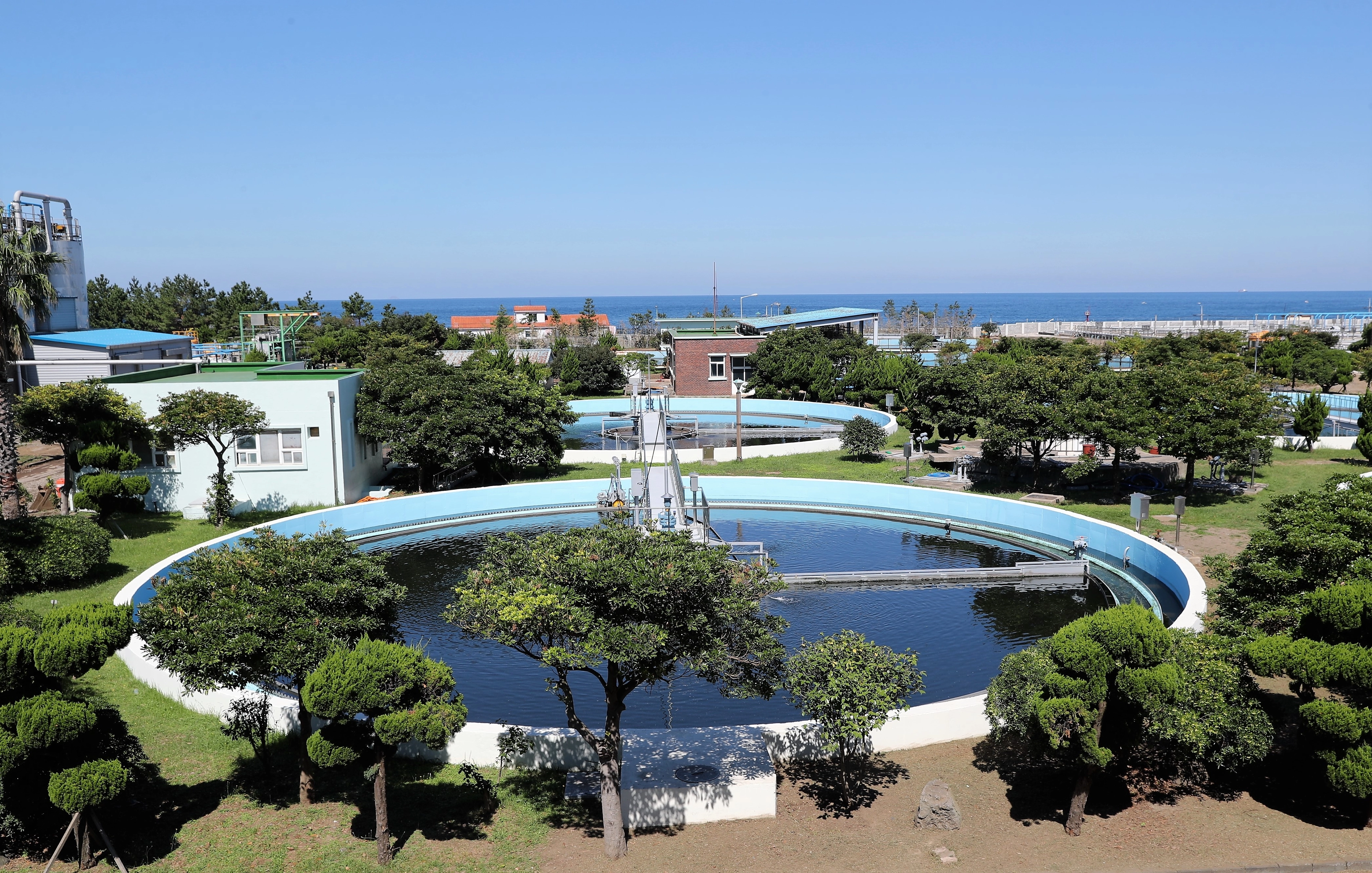 공사 전 지상에 있던 도두하수처리시설의 모습. 제주도 제공
