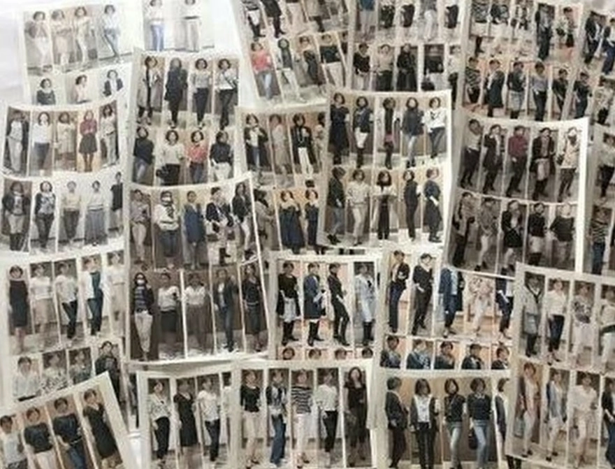 사쿠라다가 자신이 가장 좋아하는 스타일을 찾기 위해 13년 동안 찍은 3만장이 넘는 셀카 중 일부. SCMP 캡처