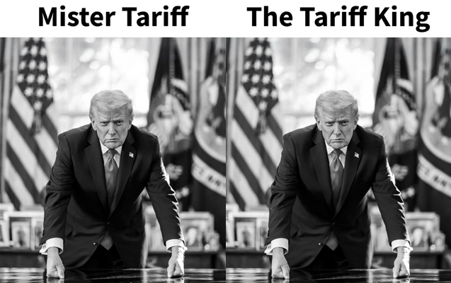 도널드 트럼프 대통령은 16일(현지시간) 소셜미디어(SNS) 트루스소셜에 “관세 왕”(The Tariff King), “미스터 관세”(Mister Tariff)라는 문구가 적힌 본인 사진을 올렸다. 2026.1.16 트루스소셜