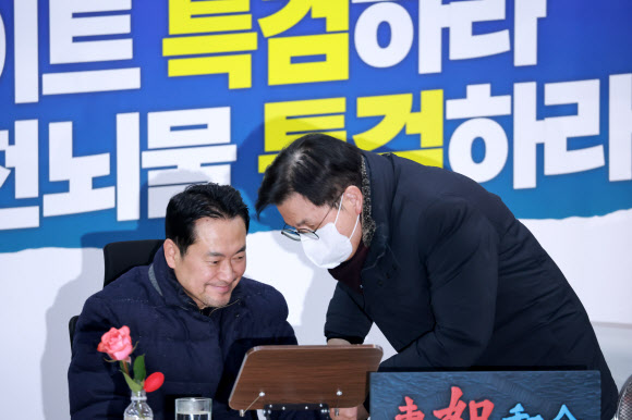 국민의힘 장동혁 대표 찾은 황교안 전 국무총리