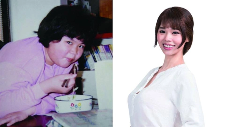 체중이 108㎏까지 증가한 뒤 무리한 다이어트로 폭식증을 겪었던 대만의 한 여성이 식습관을 바꿔 체중을 55㎏ 감량했다. 자료 : 대만 위엔수이출판