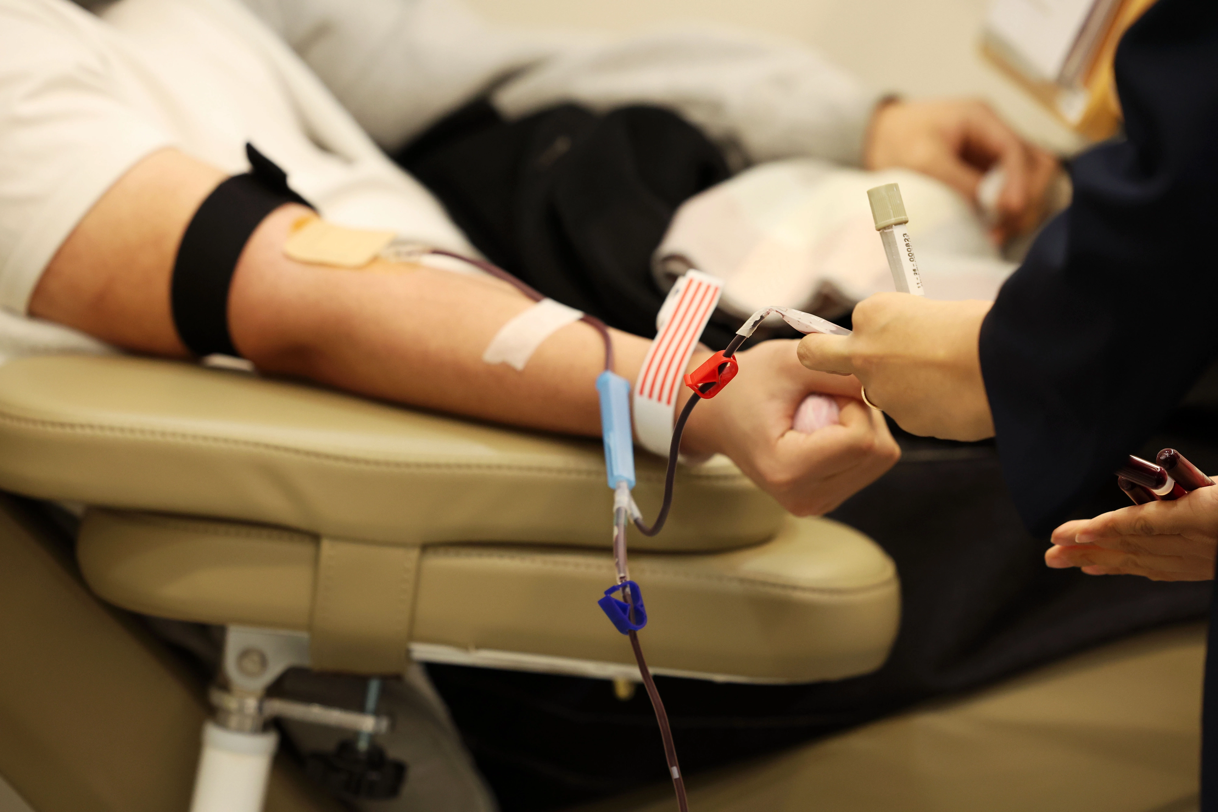 23일 오전 광주 동구 헌혈의집 충장로센터에서 시민들이 헌혈을 하고 있다. 2026.1.23 뉴스1