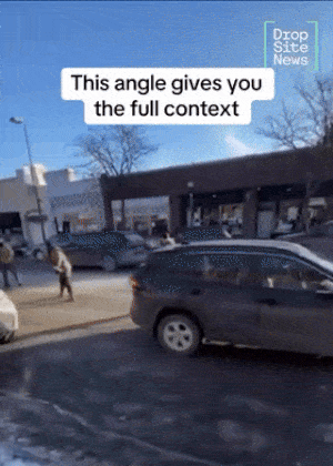 미국 미네소타주 미니애폴리스에서 연방 이민단속국 요원에게 사살된 알렉스 제프리 프레티(37·원 안)가 제압되기 전 촬영된 영상. 그는 오른손에 휴대전화를 들고 시위 단속 현장을 촬영하고 있었으며 왼손은 빈손이었던 것으로 파악됐다. 제압 과정에서 총기 소지가 발견된 뒤 총을 맞고 사살됐다. 드롭 사이트 뉴스 캡처