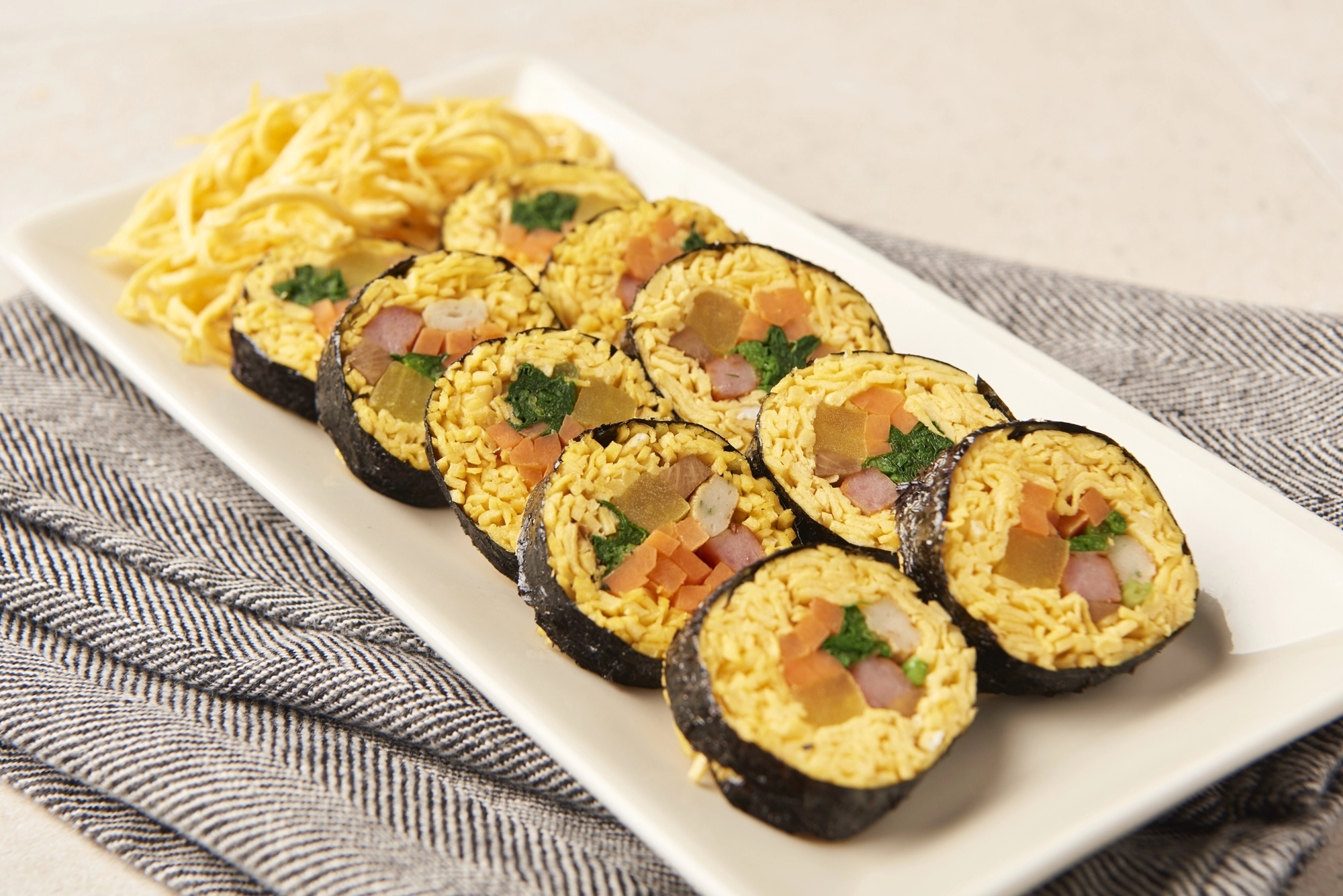 키토제닉(저탄고지) 다이어트 김밥. 아이클릭아트