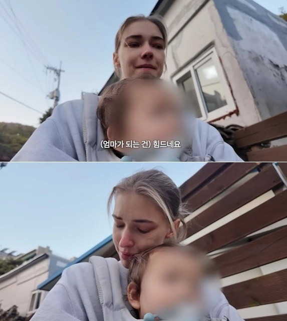 래퍼 빈지노의 아내인 독일 출신 모델 스테파니 미초바가 산후 우울증을 고백했다. 유튜브  채널 ‘스테파니 미초바 Stefanie Michova’ 캡처