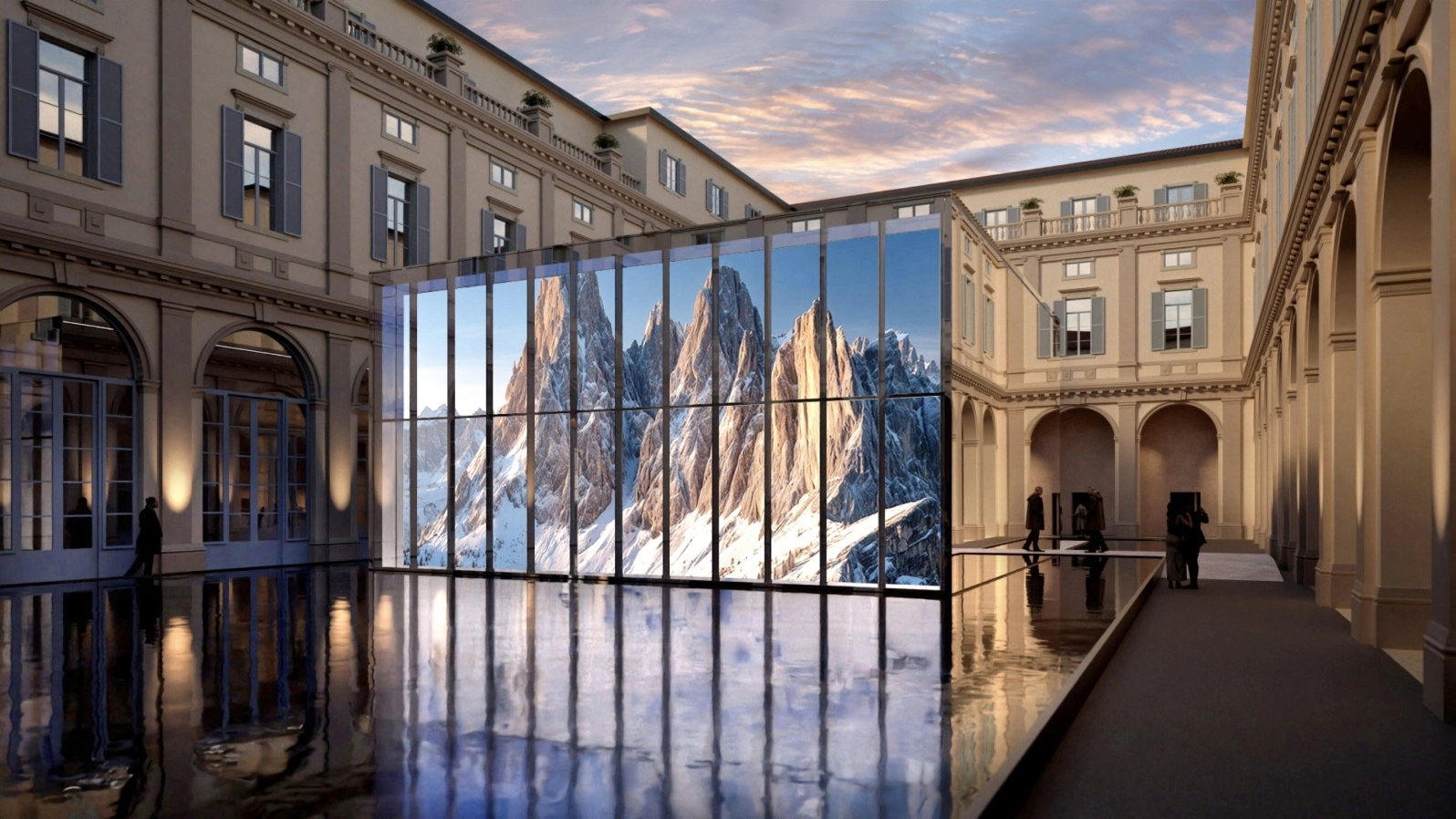 삼성전자가 2026 밀라노 코르티나 동계 올림픽 및 패럴림픽 기간 동안 밀라노의 역사적 건축물인 팔라초 세르벨로니(Palazzo Serbelloni)에서 운영하는 삼성 하우스(Samsung House)의 모습. 삼성전자 제공