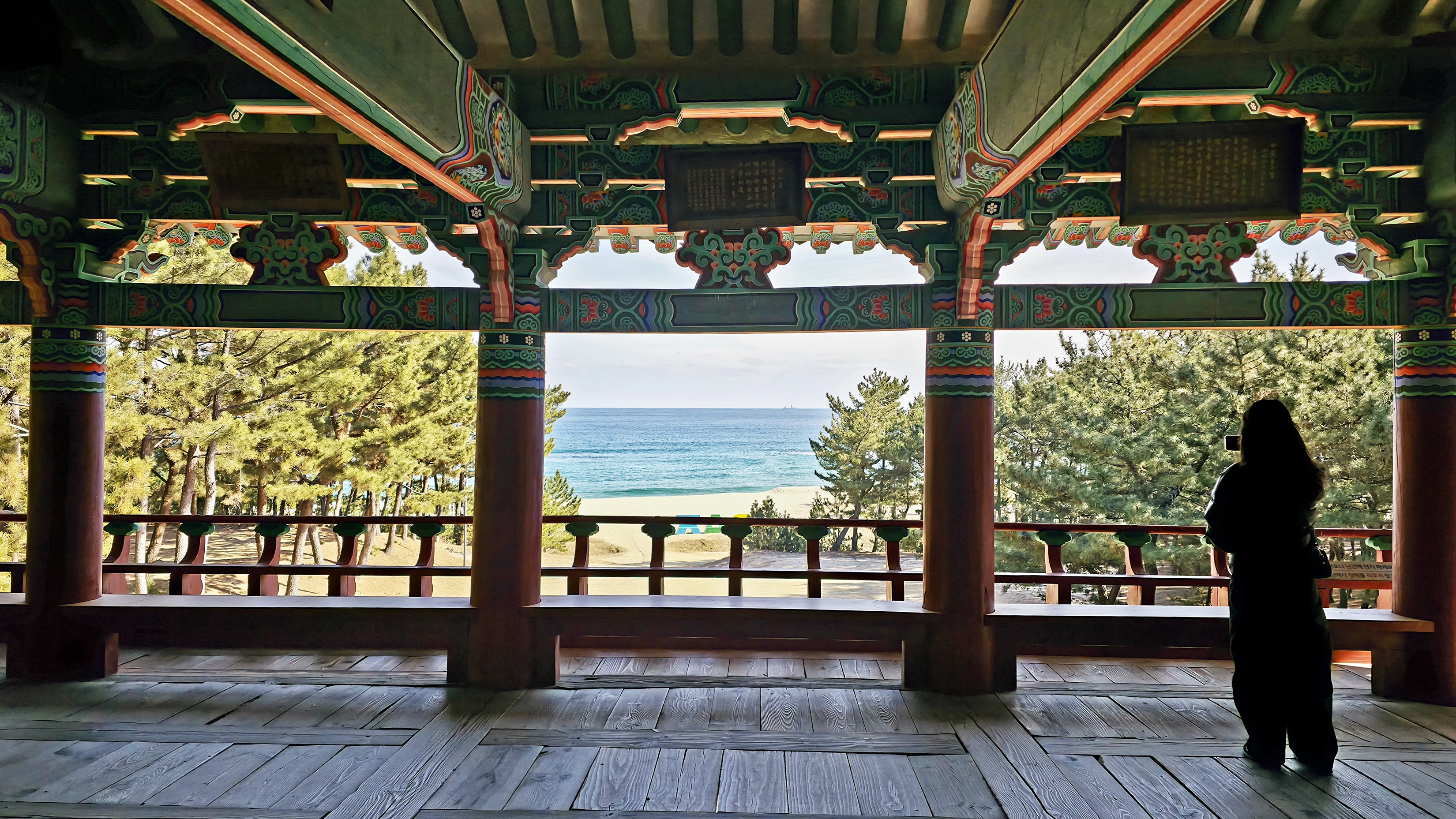 옛 문인들이 사랑했던 월송정.