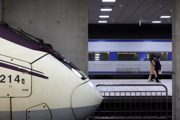 10일 서울 강남구 SRT 수서역에 한국철도공사(코레일) KTX 열차와 SRT 열차가 정차해 있다. 국토교통부와 한국철도공사(코레일), 에스알(SR)은 25일부터 예정된 KTX·SRT 시범 교차 운행에 대비해 이날 시운전을 하며 안전 점검을 실시했다. 2026.2.10  연합뉴스