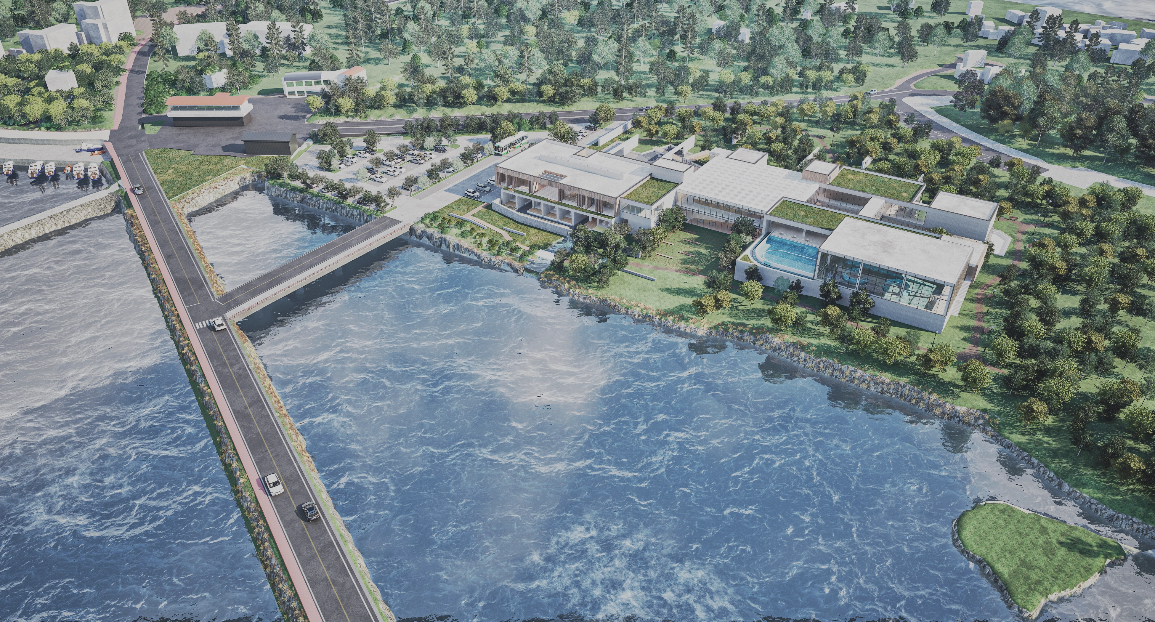 서귀포시 성산읍 시흥공원 부지 1만 9279㎡에 들어설 해양치유센터 조감도. 
제주도 제공