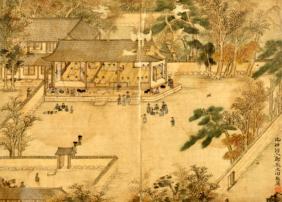 국립중앙박물관은 약 6개월 간의 공사를 거쳐 서화실의 전시 구성과 디자인을 새로 꾸몄다고 25일 밝혔다.  오는 26일 공개하는 ‘겸재 정선: 아! 우리 강산이여!’에서는 현재까지 알려진 정선의 작품 중 가장 이른 시기 작품으로 꼽히는 풍악도첩을 만날 수 있다. 사진은 정선 ‘북원수회첩’. 2026.2.25  국립중앙박물관 제공