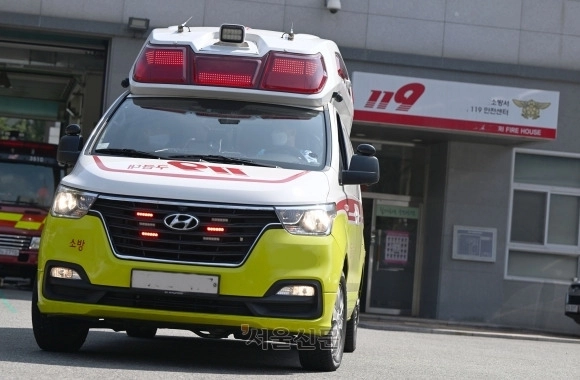 구급차 이미지. 서울신문DB  구급차 이미지. 서울신문DB