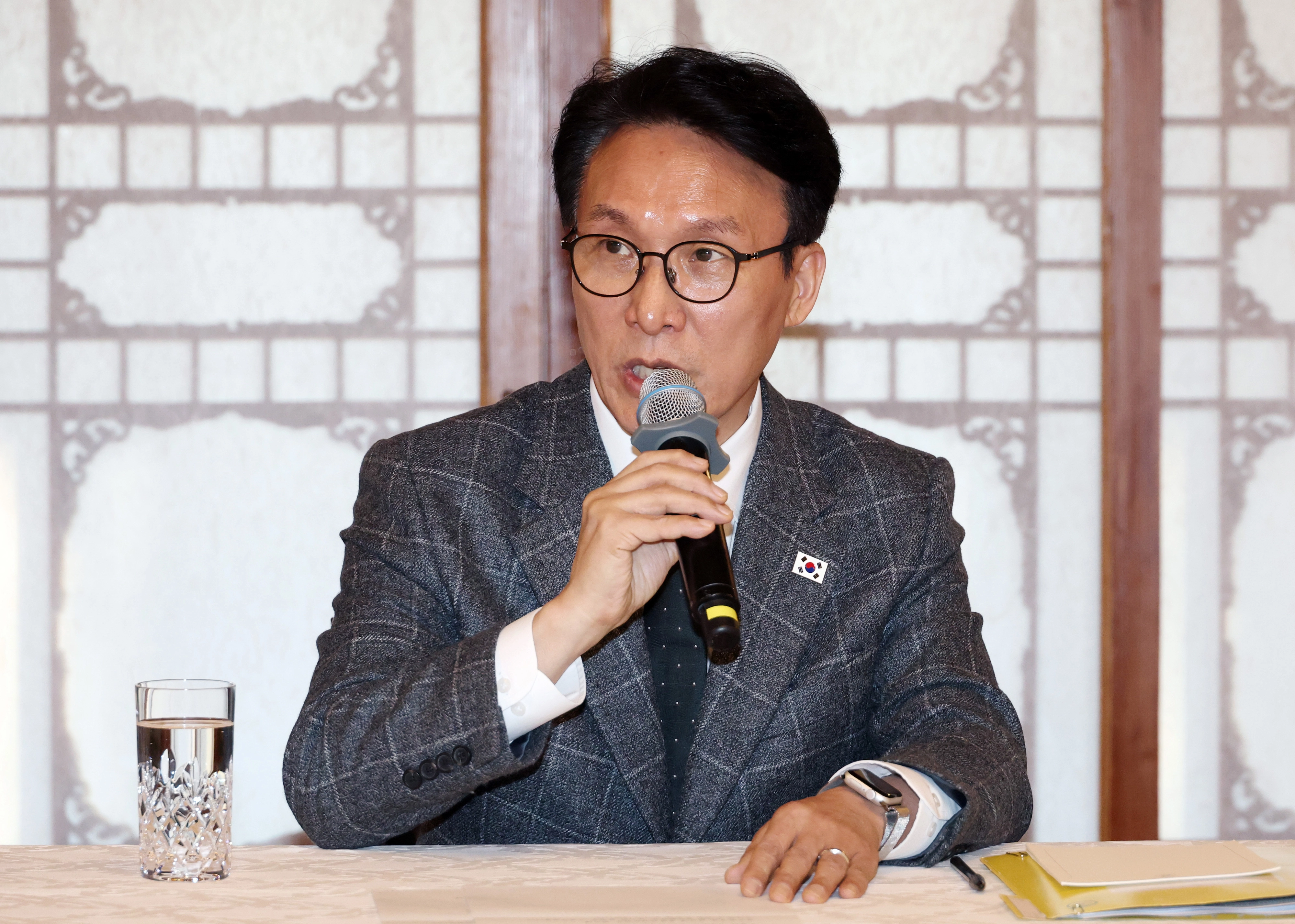 김민석 국무총리가 지난달 8일 오후 서울 종로구 국무총리공관에서 열린 제6차 고위당정협의회에서 발언하고 있다. 2026.2.8. 도준석 전문기자