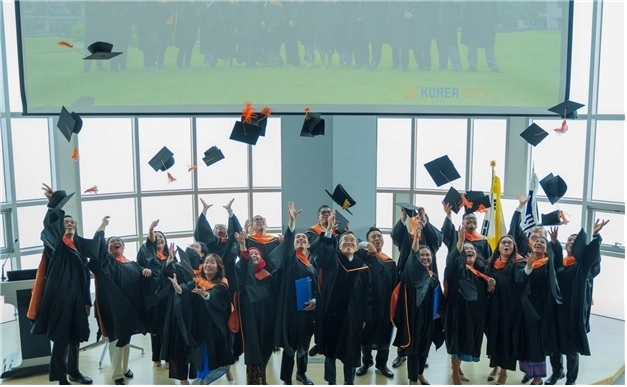 지난해 8월 GTM(Global TVET Management) 석사과정 학위수여식이 열리고 있다 한기대 제공