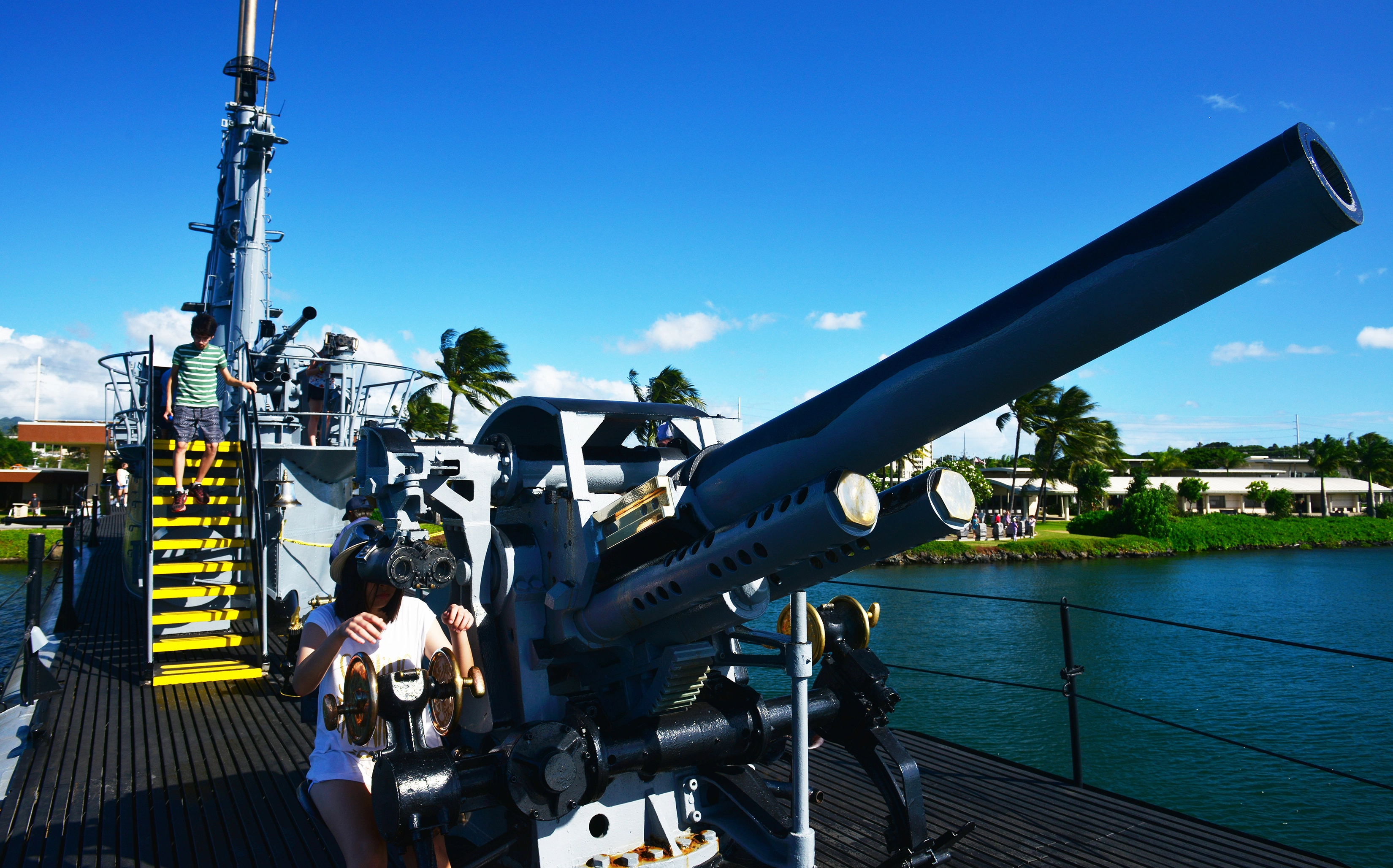 오아후섬의 진주만 국립 기념관.