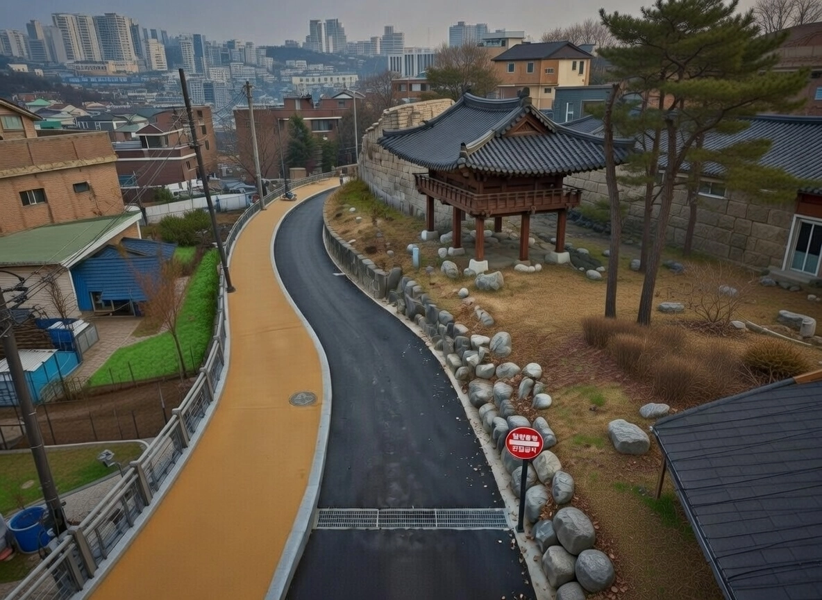 종로 낙산성곽길 정비  서울 종로구 낙산성곽길 조성 조감도.
종로구 제공