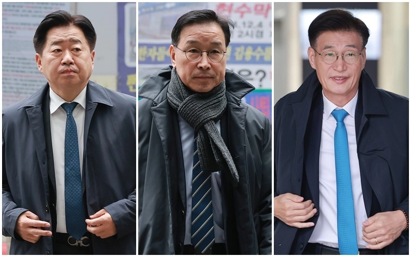 3파전  민주당, 제주도지사 경선 후보. 왼쪽부터 오영훈 제주지사·위성곤·문대림 국회의원. 연합뉴스