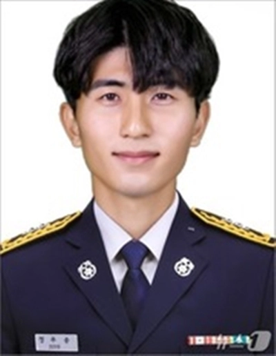 해남소방서 땅끝119안전센터 소속 정무웅 소방교. 뉴스1(해남소방서 제공)