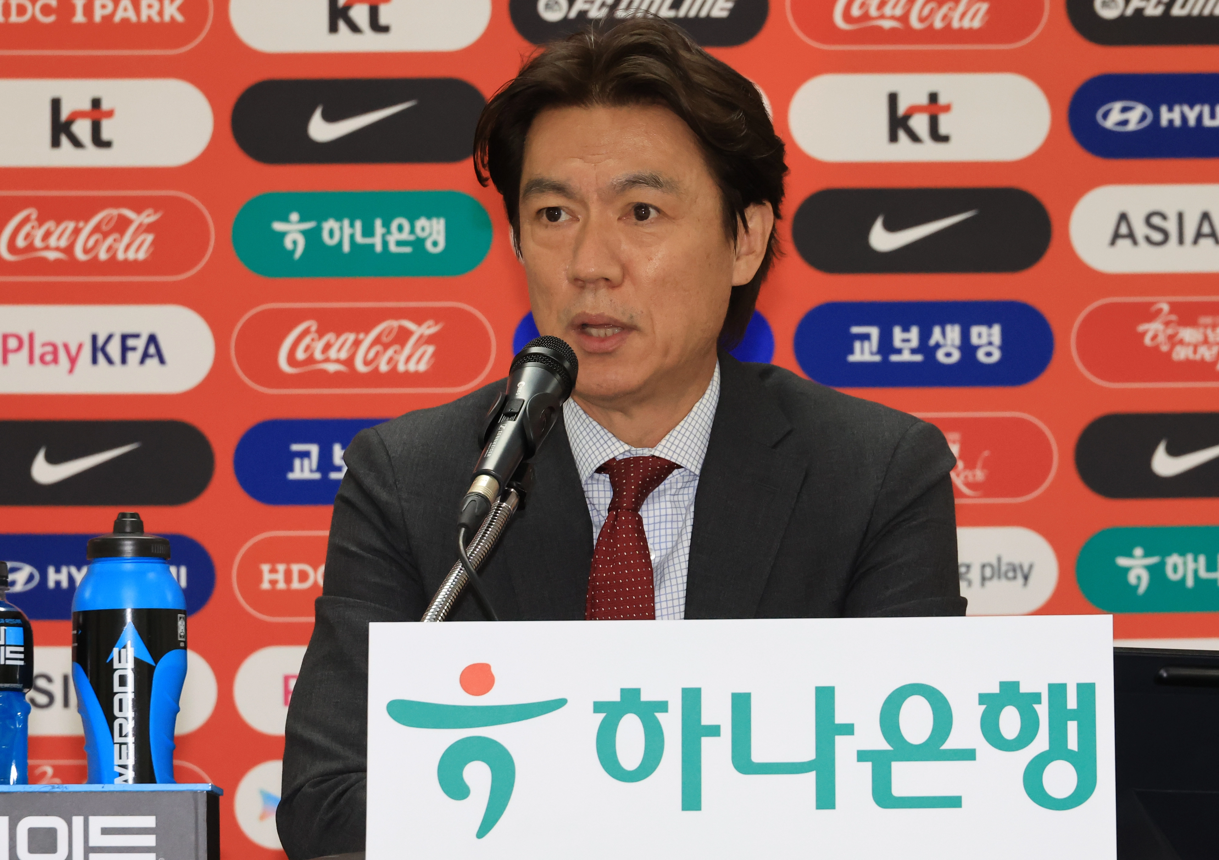 홍명보 축구 국가대표팀 감독.
연합뉴스