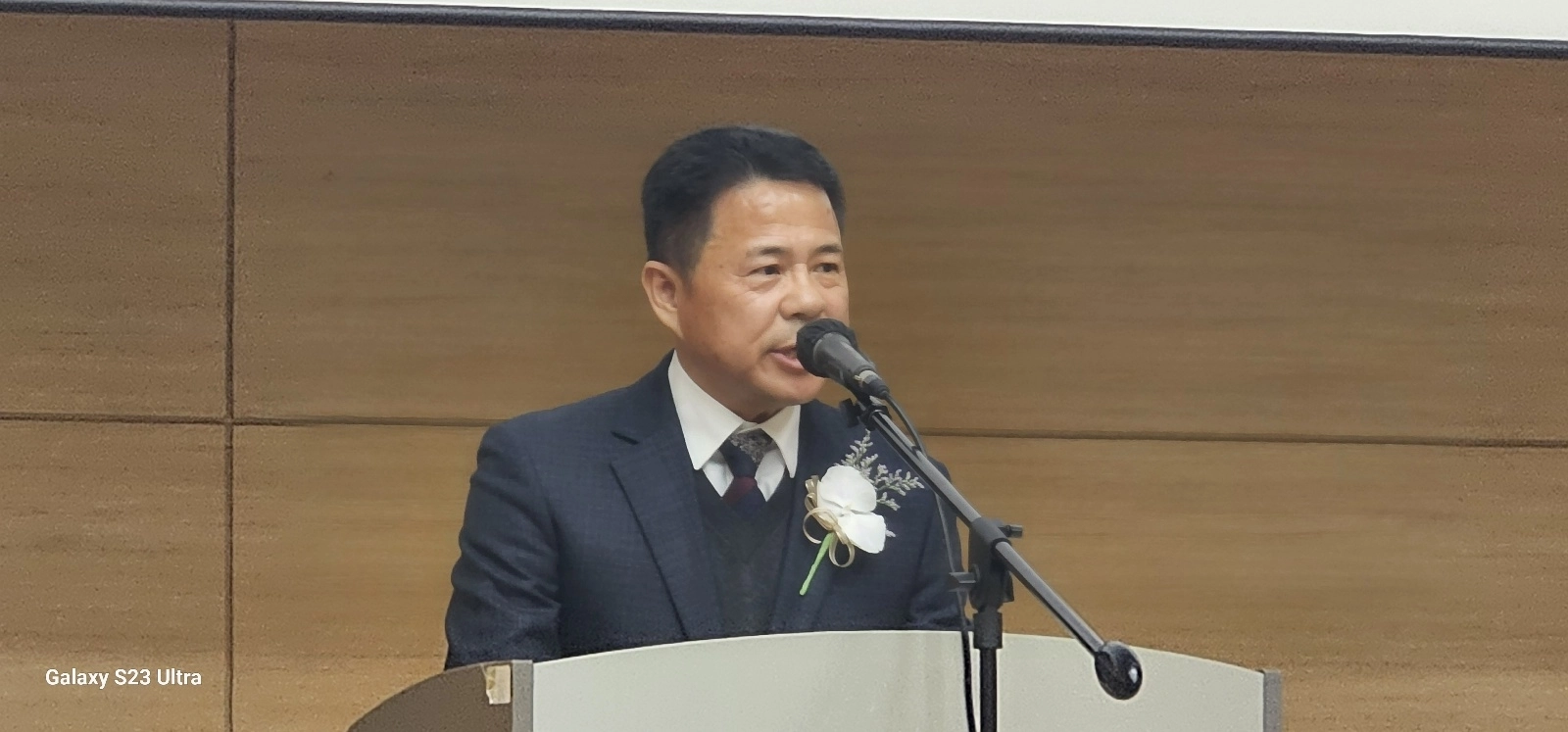 기순도 신임 회장이 포부를 밝히고 있다.
