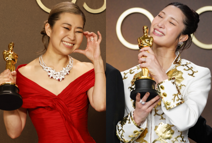 ‘케데헌’ 아카데미도 품었다… 장편 애니·주제가상 2관왕K팝을 소재로 한 넷플릭스 영화 ‘케이팝 데몬 헌터스’를 연출한 매기 강(왼쪽) 감독과 메인 테마곡 ‘골든’의 공동 작사·작곡가 이재가 15일(현지시간) 미국 로스앤젤레스 돌비극장에서 열린 제98회 아카데미 시상식에서 장편 애니메이션상과 주제가상 트로피를 들고 기뻐하고 있다. ‘케데헌’은 이날 2관왕에 오르며 ‘케데헌 신드롬’의 정점을 찍었다.
로스앤젤레스 EPA·AP 연합뉴스