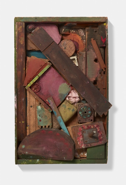 콜라주 작업인 ‘작고 붉은 바퀴로부터의 확장’.
데이미언 허스트 사이언스 유한회사 제공