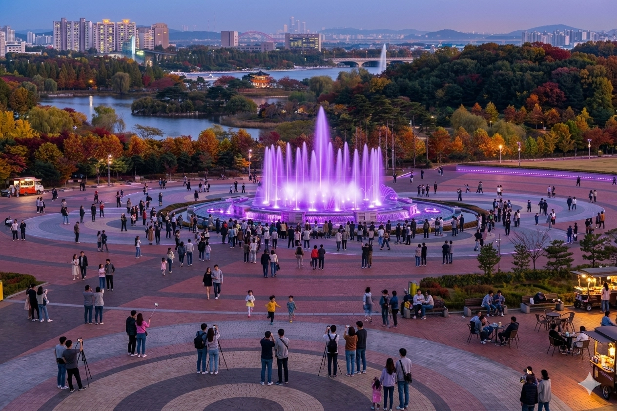 내달 4일부터 12일까지 개장 전 특별 가동 예정인 일산호수공원 내 ‘노래하는 분수대’