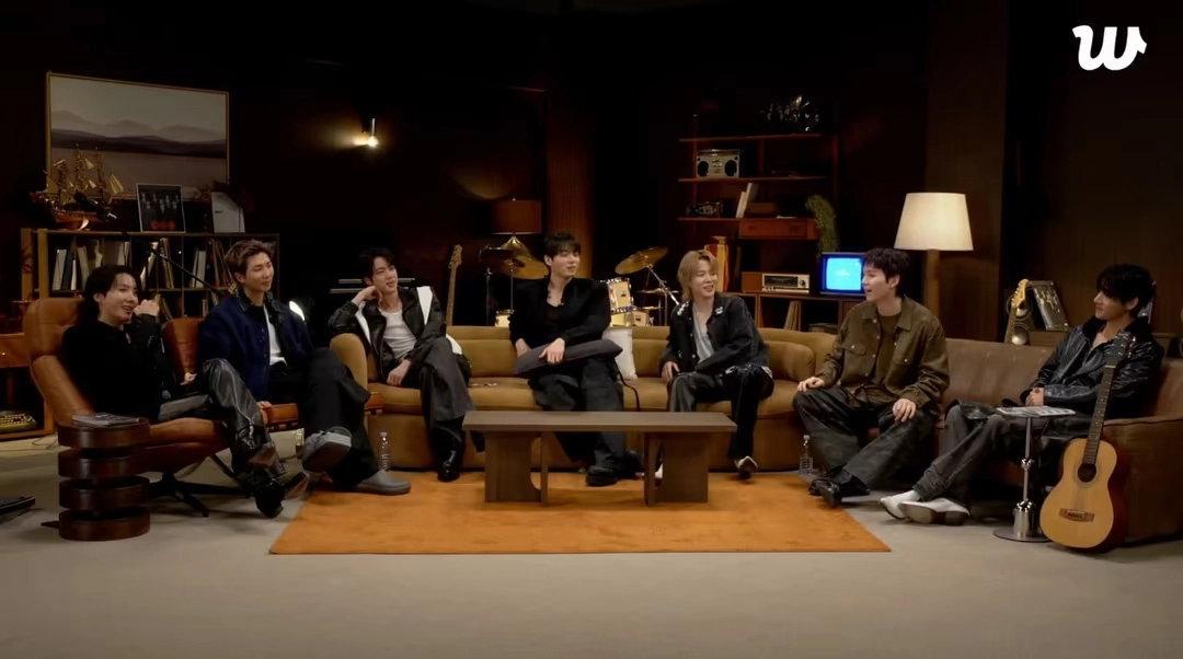 방탄소년단(BTS).
위버스 라이브 화면 캡처