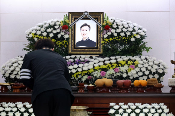 안전공업 화재 참사 희생자의 마지막 발인이 30일 대전의 한 장례식장에서 엄수되고 있다. 2026.3.30 연합뉴스