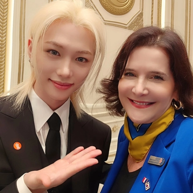 그룹 스트레이키즈 필릭스와 이다도시. 이다도시 인스타그램