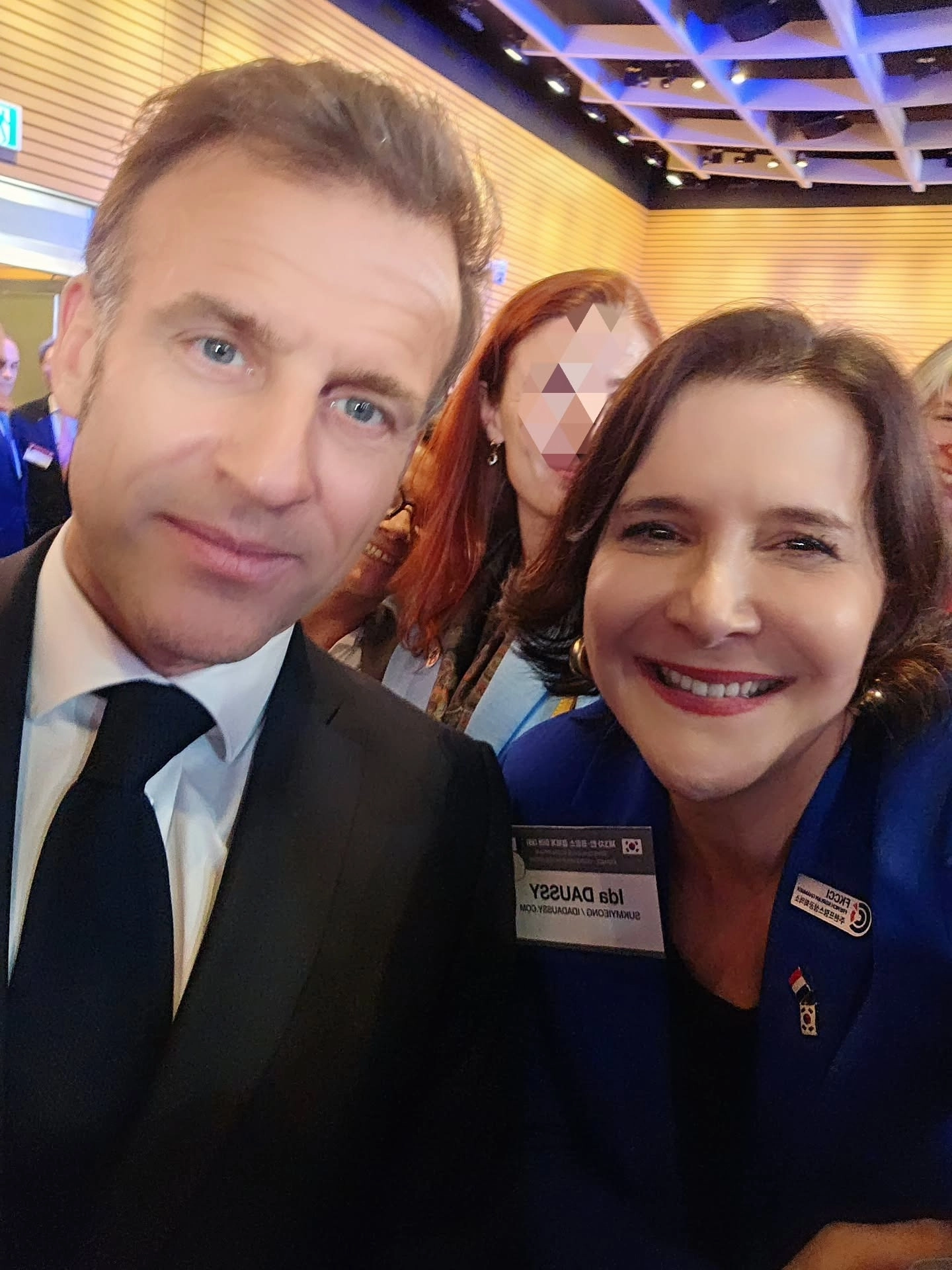 에마뉘엘 마크롱 프랑스 대통령과 이다도시. 이다도시 인스타그램