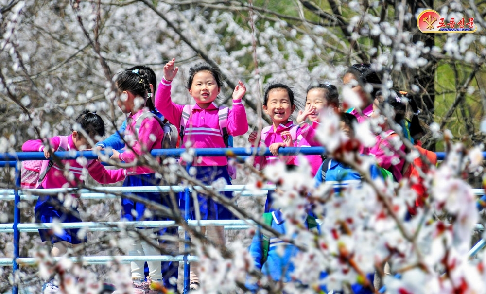 북한 노동당 기관지 노동신문은 13일 ‘수도 곳곳에 넘치는 봄향기’라는 제목의 기사를 통해 평양 시내 봄 풍경을 보도했다. 평양 노동신문 뉴스1