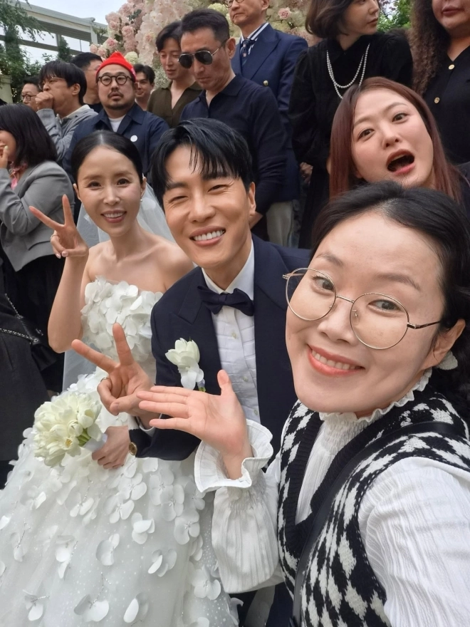 신지·문원 결혼식. 박슬기 인스타그램