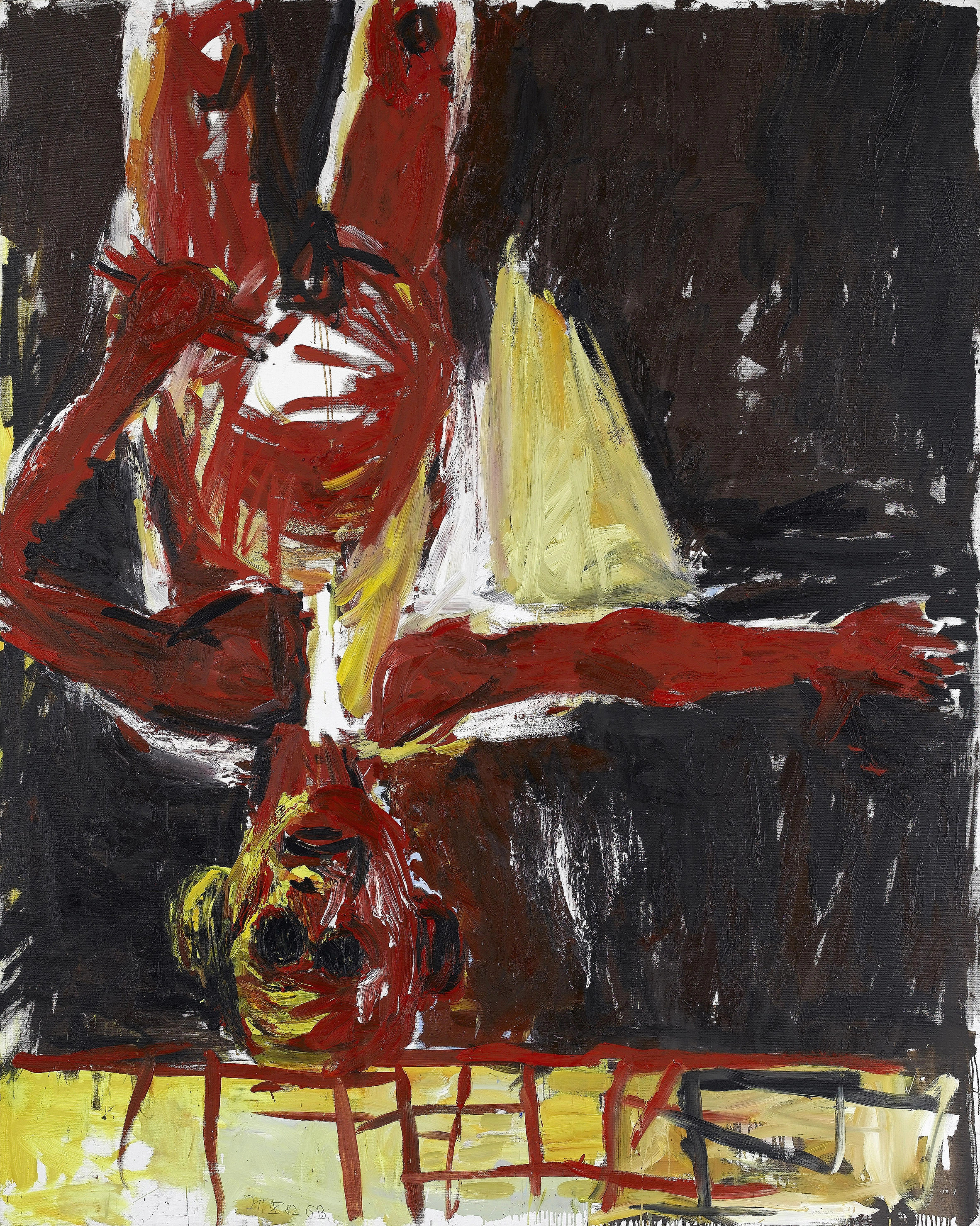Maler mit Segelschiff - Munch, 1982  Baselitz_1982_Maler mit Segelschiff_Photo_Waddington
타데우스 로팍 제공