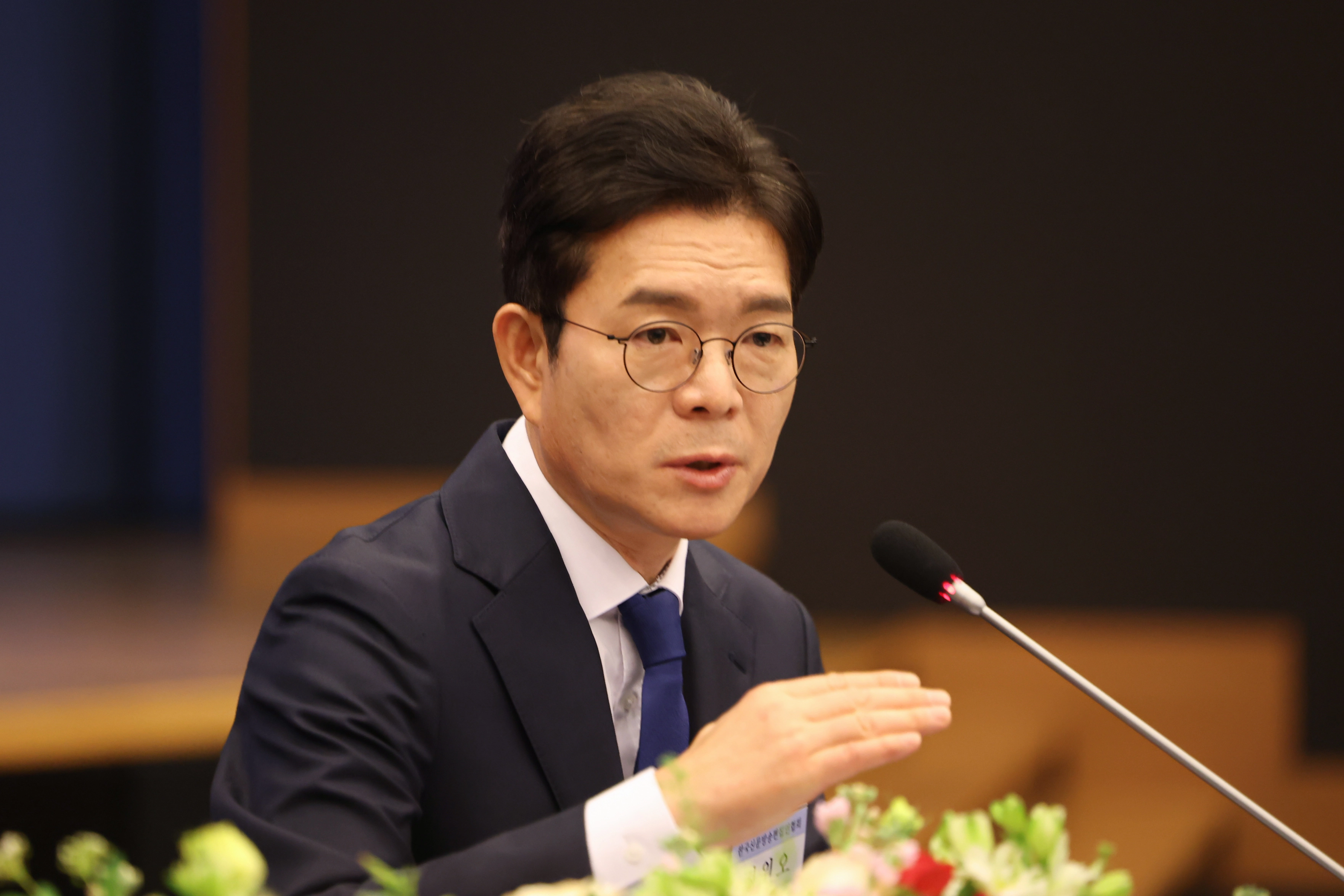 편집인협회 포럼, 발언하는 정원오 후보  더불어민주당 정원오 서울시장 후보가 14일 서울 중구 대한상공회의소 국제회의장에서 열린 한국신문방송편집인협회 포럼에서 발언하고 있다.