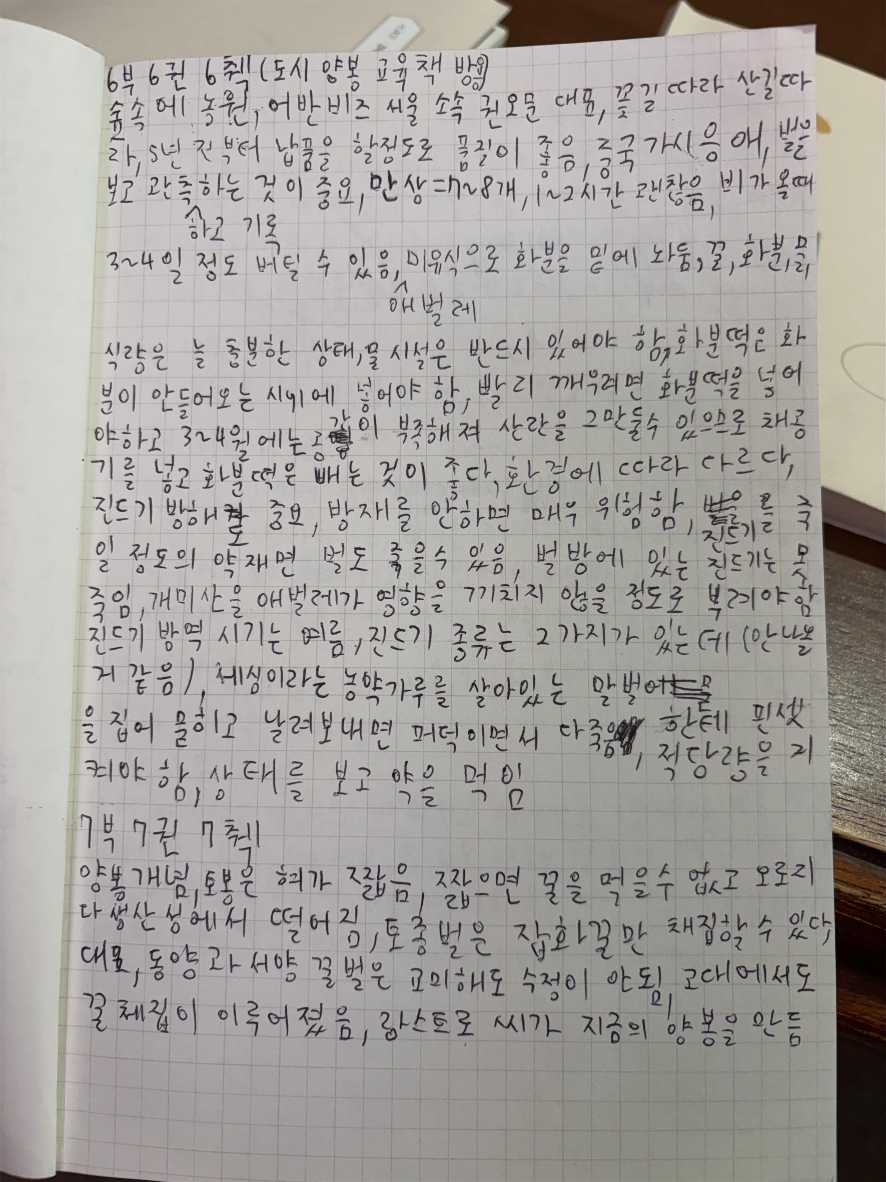 비컴프렌즈의 발달장애인 직원이 빼곡히 기록한 양봉 일지에 ‘토종벌과 서양벌은 교미해도 수정이 안 된다’, ‘여름엔 진드기를 방제해야 한다’는 내용이 적혀 있다. 비컴프렌즈 제공