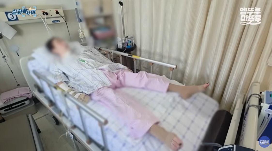 지난 1월 강남의 한 개인병원에서 팔꿈치 인대 접합수술을 받은 40대 여성이 수술 이후 심정지 상태를 겪고 저산소성 뇌손상으로 의식을 되찾지 못하고 있다. MBC ‘실화탐사대’ 캡처