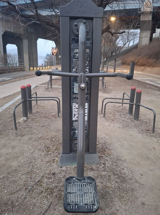 잠원한강공원 노후 운동시설 정비공사가 완료됐다. 서울시의회 제공