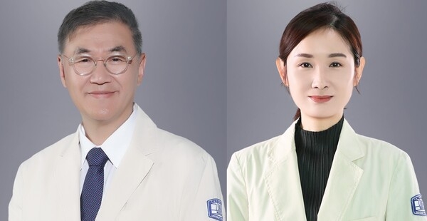 가톨릭대학교 서울성모병원 정신건강의학과 채정호 교수(왼쪽), 평생건강증진센터 태혜진 교수. 서울성모병원 제공