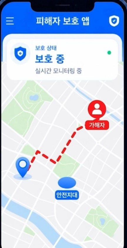 다음 달 24일부턴 피해자도 모바일 앱 지도를 통해 가해자의 위치를 알 수 있다.
법무부 제공