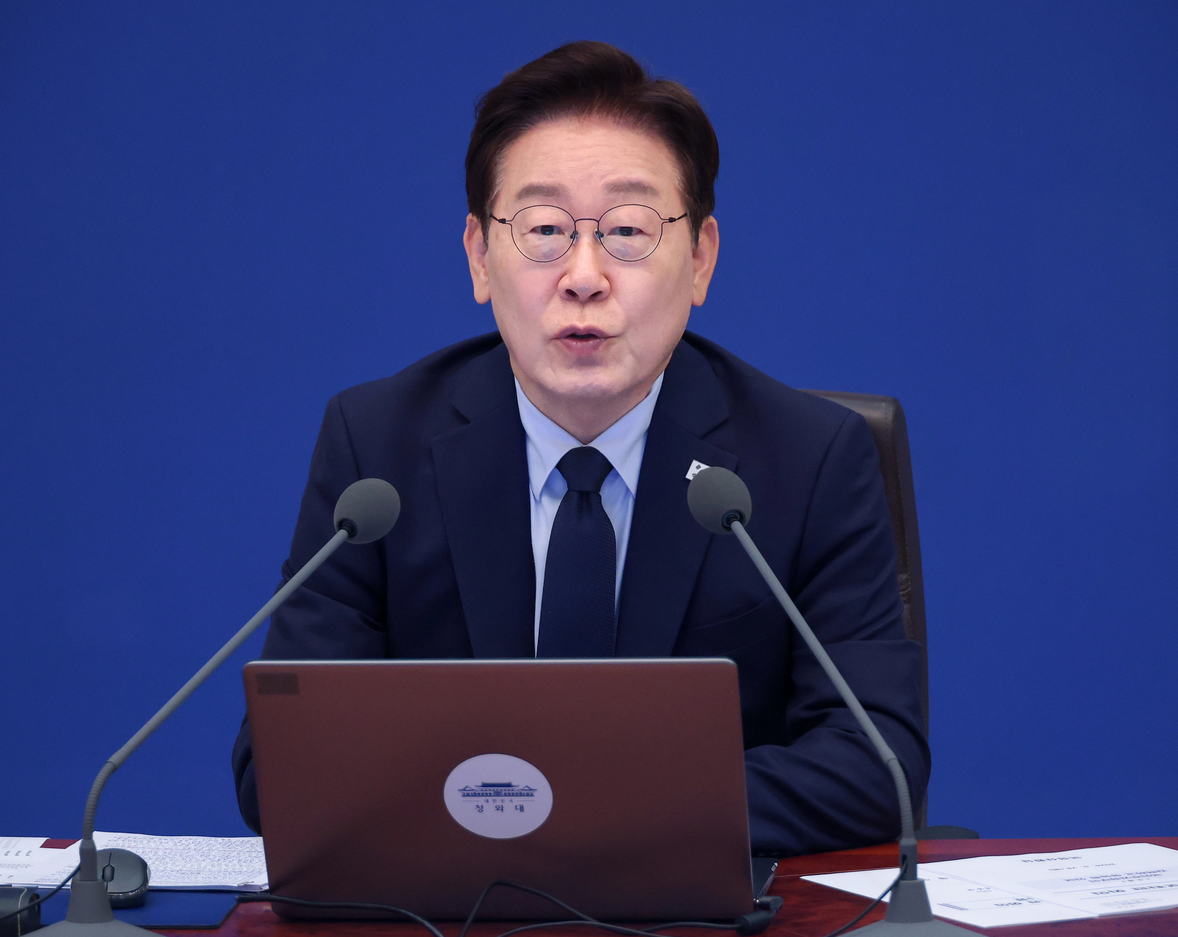 이재명 대통령, 수석보좌관회의 발언  이재명 대통령이 28일 청와대에서 열린 수석보좌관회의에서 발언하고 있다. 2026.5.28 연합뉴스