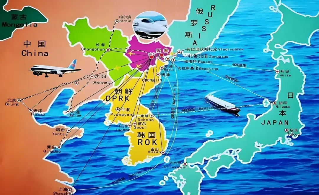 두만강 개발을 통해 동북 지역을 발전시킨다는 중국의 구상. 바이두 캡처