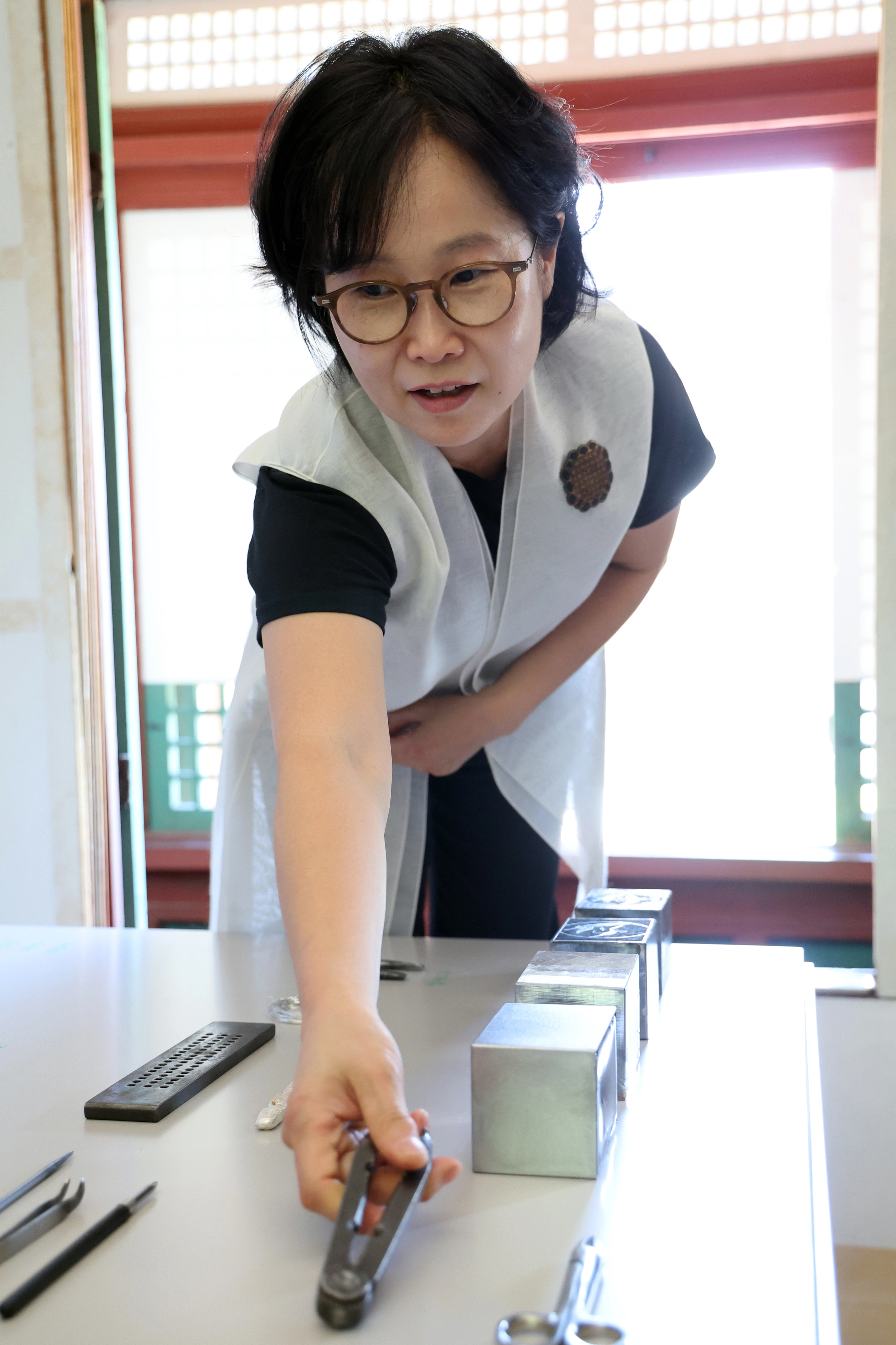 신선이 서울시 무형유산 입사장 이수자.
뉴시스