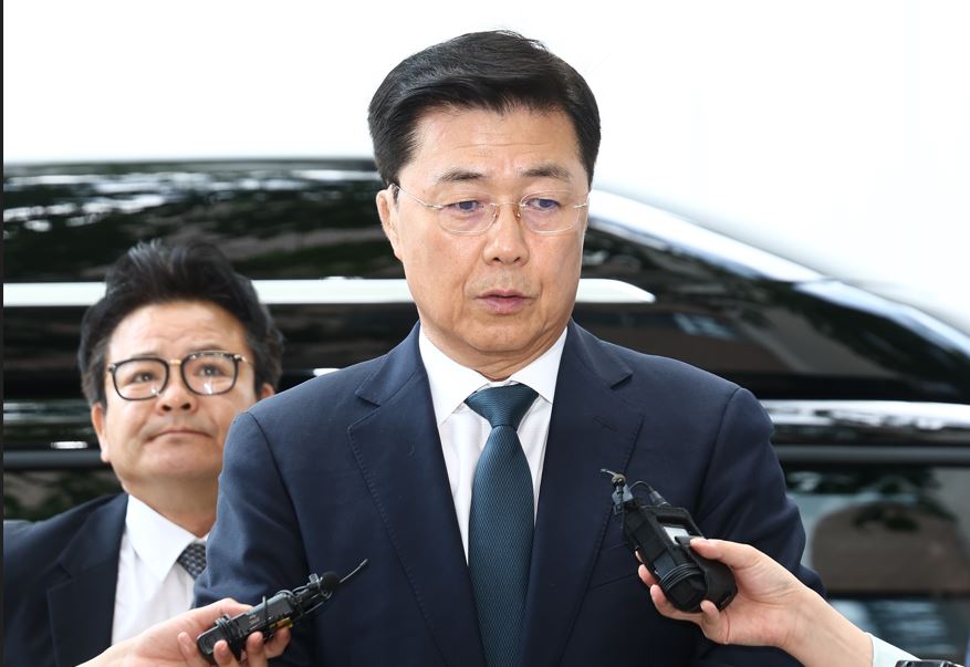 2차 피의자 조사 출석하는 홍장원 전 국정원 1차장