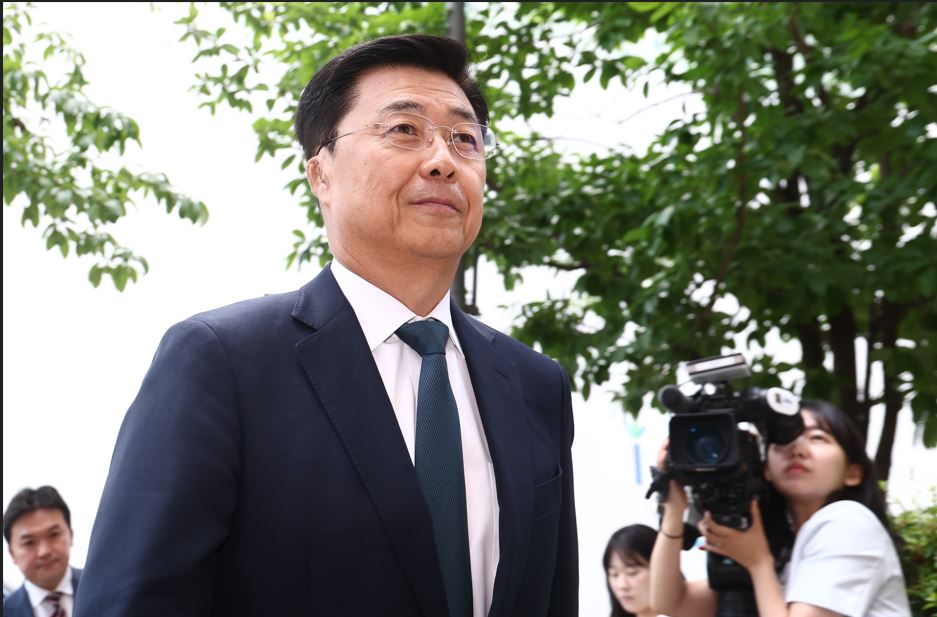 2차 피의자 조사 출석하는 홍장원 전 국정원 1차장