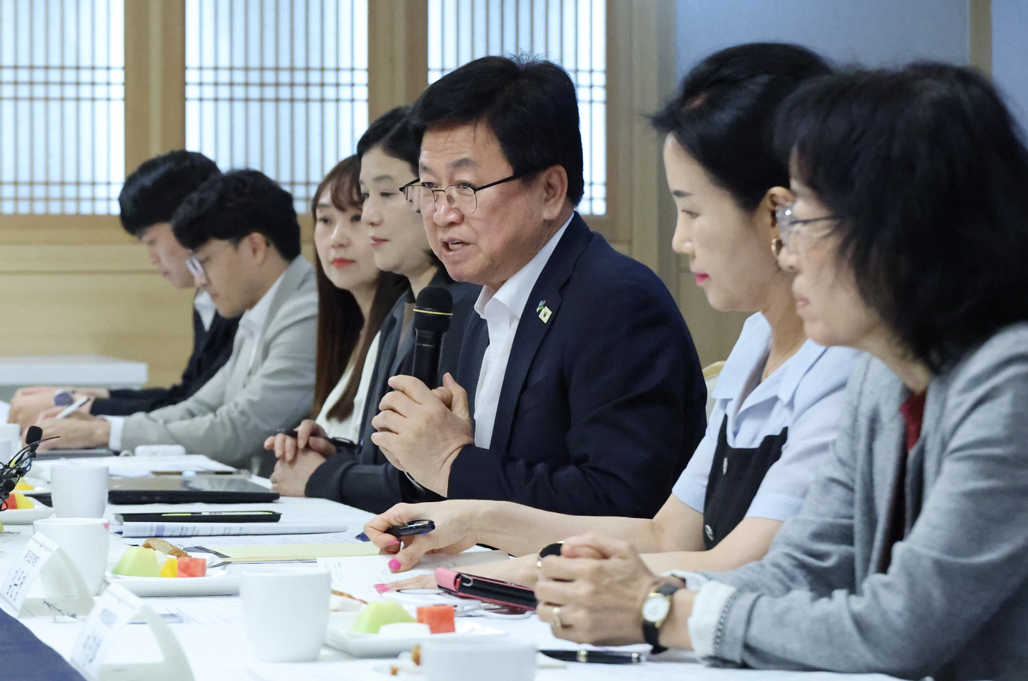 최교진 교육부 장관이 22일 서울 종로구 정부서울청사에서 열린 학부모와 교육부 장관이 함께하는 제6차 교육진담 간담회에서 발언하고 있다. 2026.6.22 연합뉴스