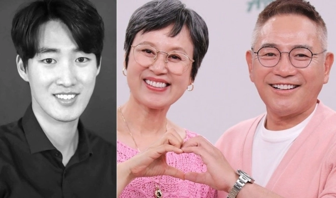 코미디언 박미선·이봉원 부부와 아들인 연극배우 최상엽(왼쪽). 인스타그램·뉴스1