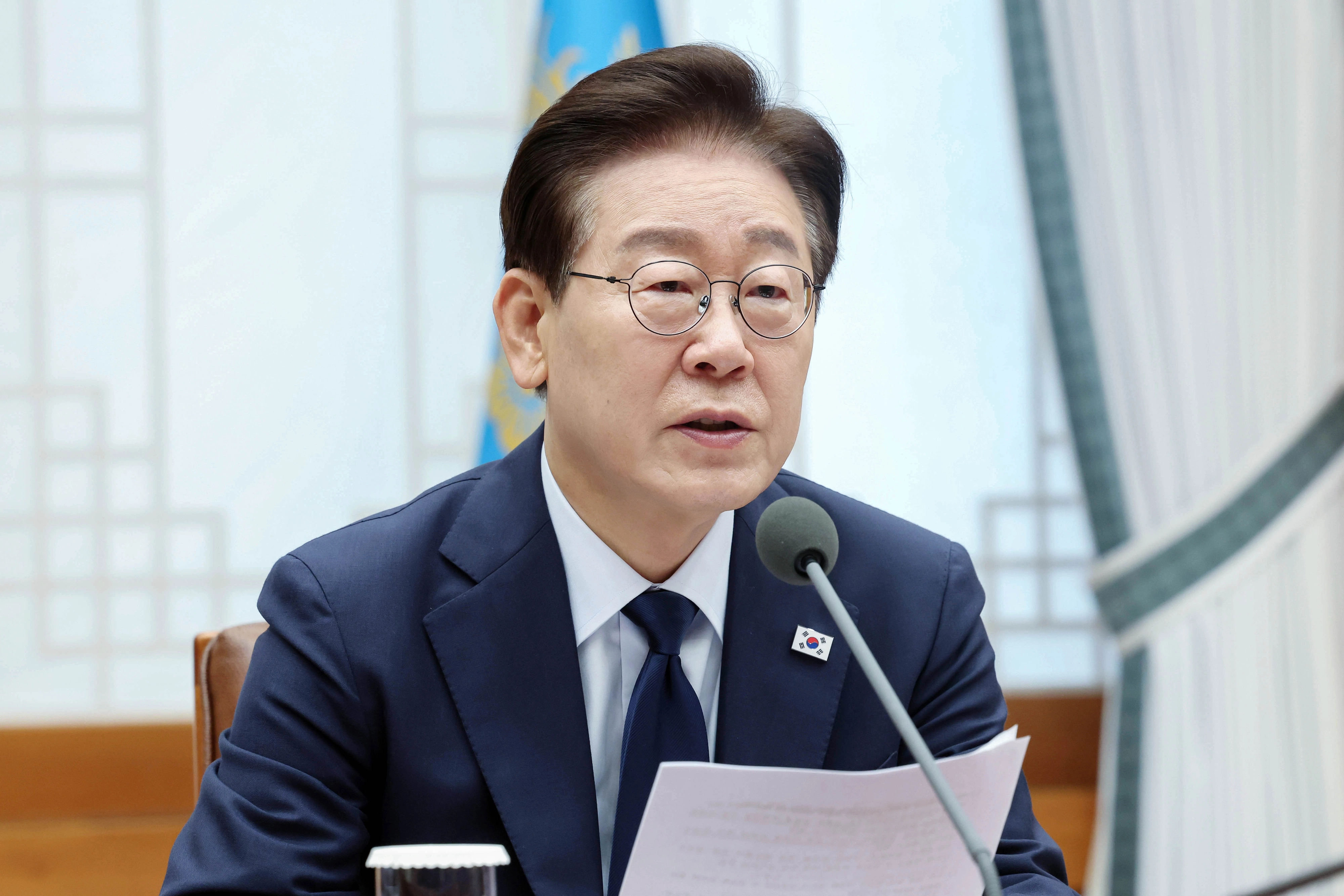 이재명 대통령이 6일 청와대에서 열린 메가프로젝트 민관합동 점검회의에서 발언하고 있다. 2026.7.6
